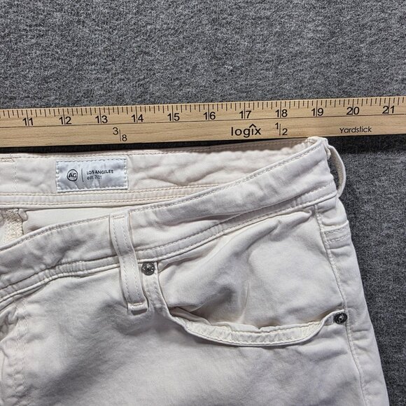 AG Adriano Goldschmied Jeans Mens 40x34 White Everett Slim Straight Stretch - Picture 7 of 10